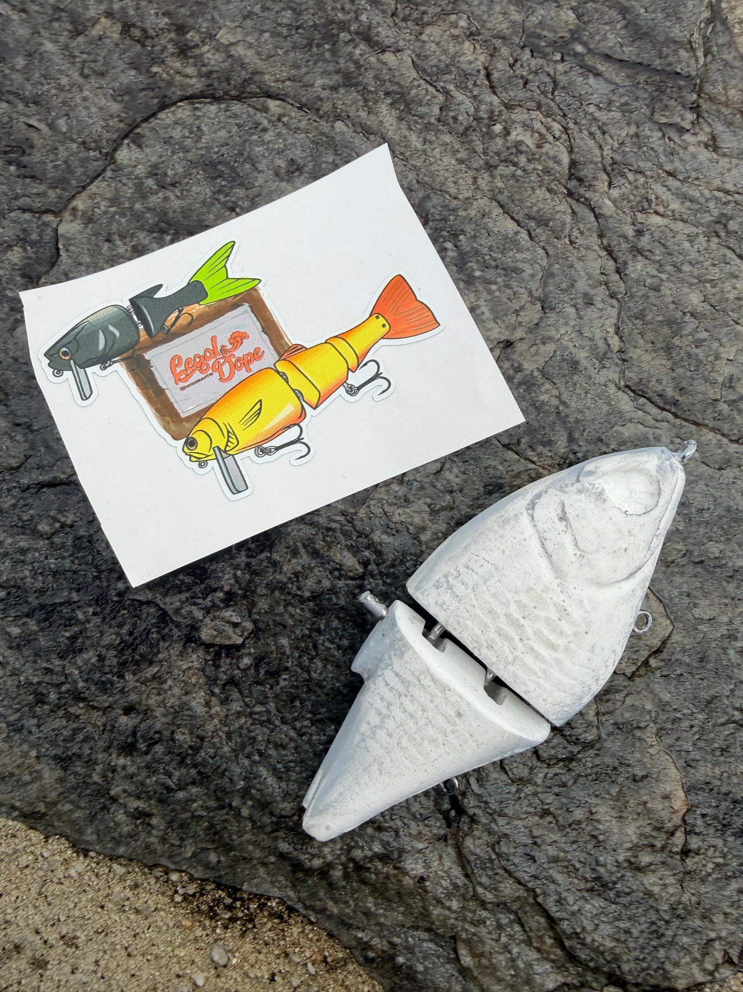 Legal Dope Swimbaits - Resin - Meal Ticket Shad - Price includes Custom Paint