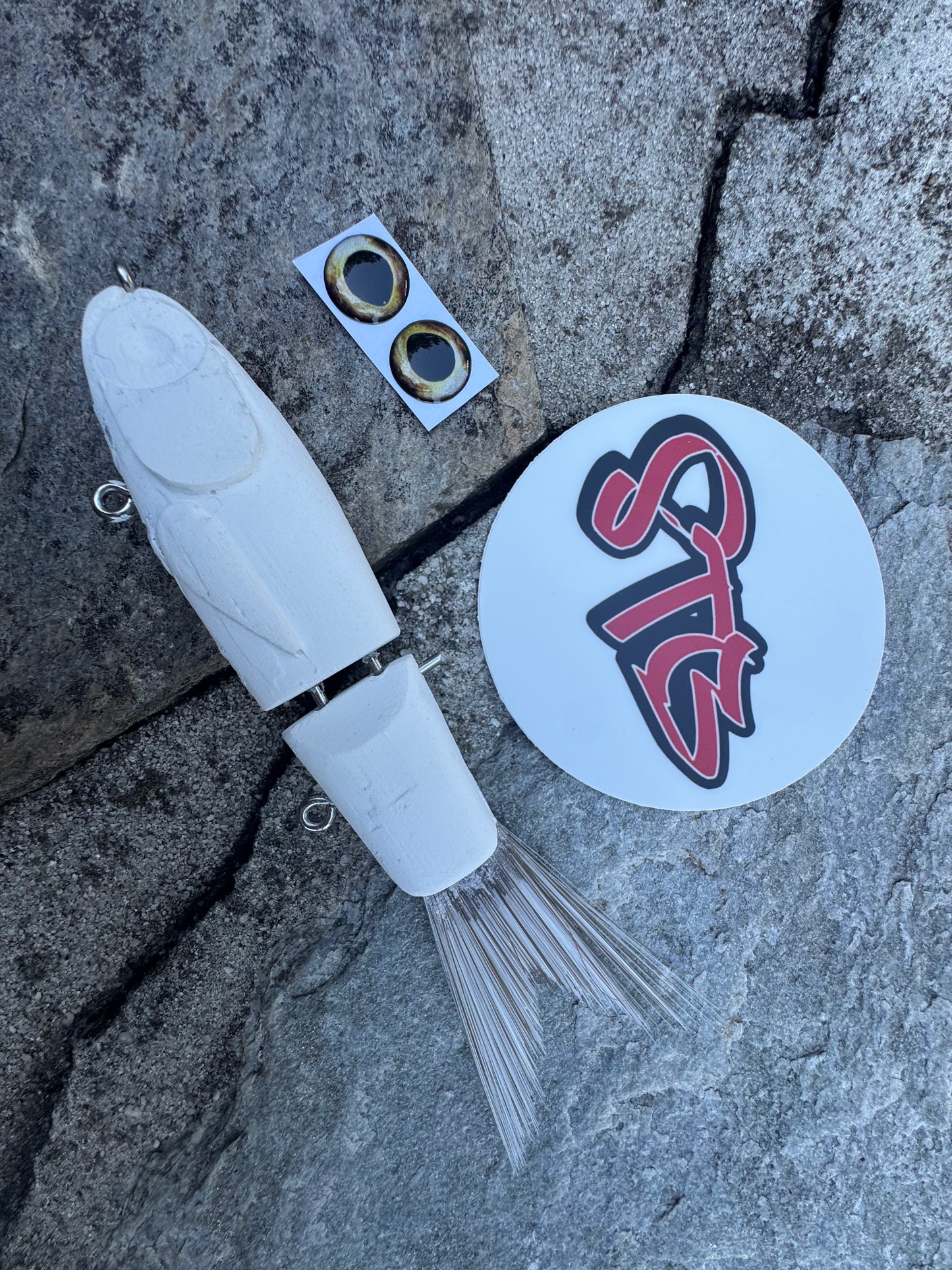 Swamp Trout Baits-Custom Sliver Glide Blank. Weight: 1.0 oz * Length: 6" Hook size: #2 Slow Sink, resin, Nice Big Eyes- Price Includes Custom Paint - Swipe to see video of Action