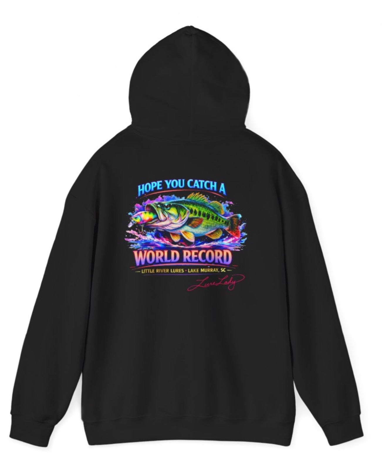 Bass Fishing Hoodie — World Record Sportfishing Graphic Hoodie