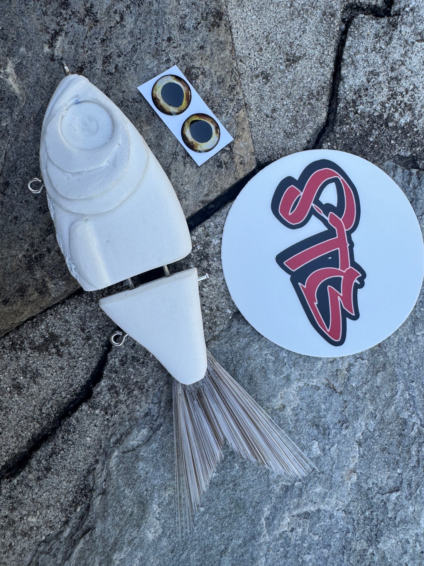 Swamp Trout Baits Custom STG Blank. Weight: 1.4 oz * Length: 6"
Hook size: #2 Nice Big Eyes - resin- Slow Sink - Price Includes Custom Paint - Swipe to see video of Action