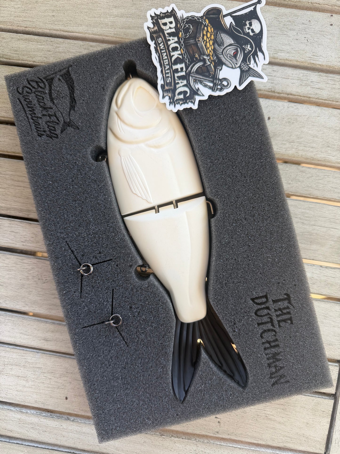 Black Flag Swimbaits - The Dutchman - Resin - 8-inch, hand built swim bait made to hunt Giants. 4 oz. - Price includes custom paint