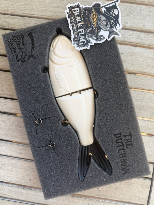 Black Flag Swimbaits - The Dutchman - Resin - 8-inch, hand built swim bait made to hunt Giants. 4 oz. - Price includes custom paint