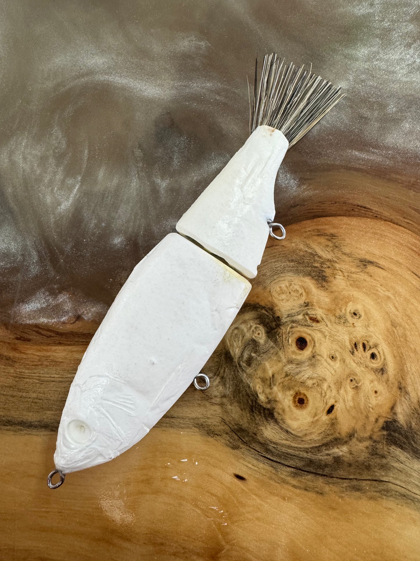 Hunlures - Shadlet Glide 
-glass-fiber reinforced resin for ultimate durability - slow sinking glidebait, wide gliding action
-1 oz, 5” Price includes custom paint