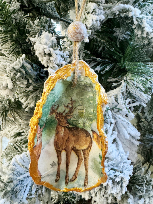 Buck Oyster Ornament