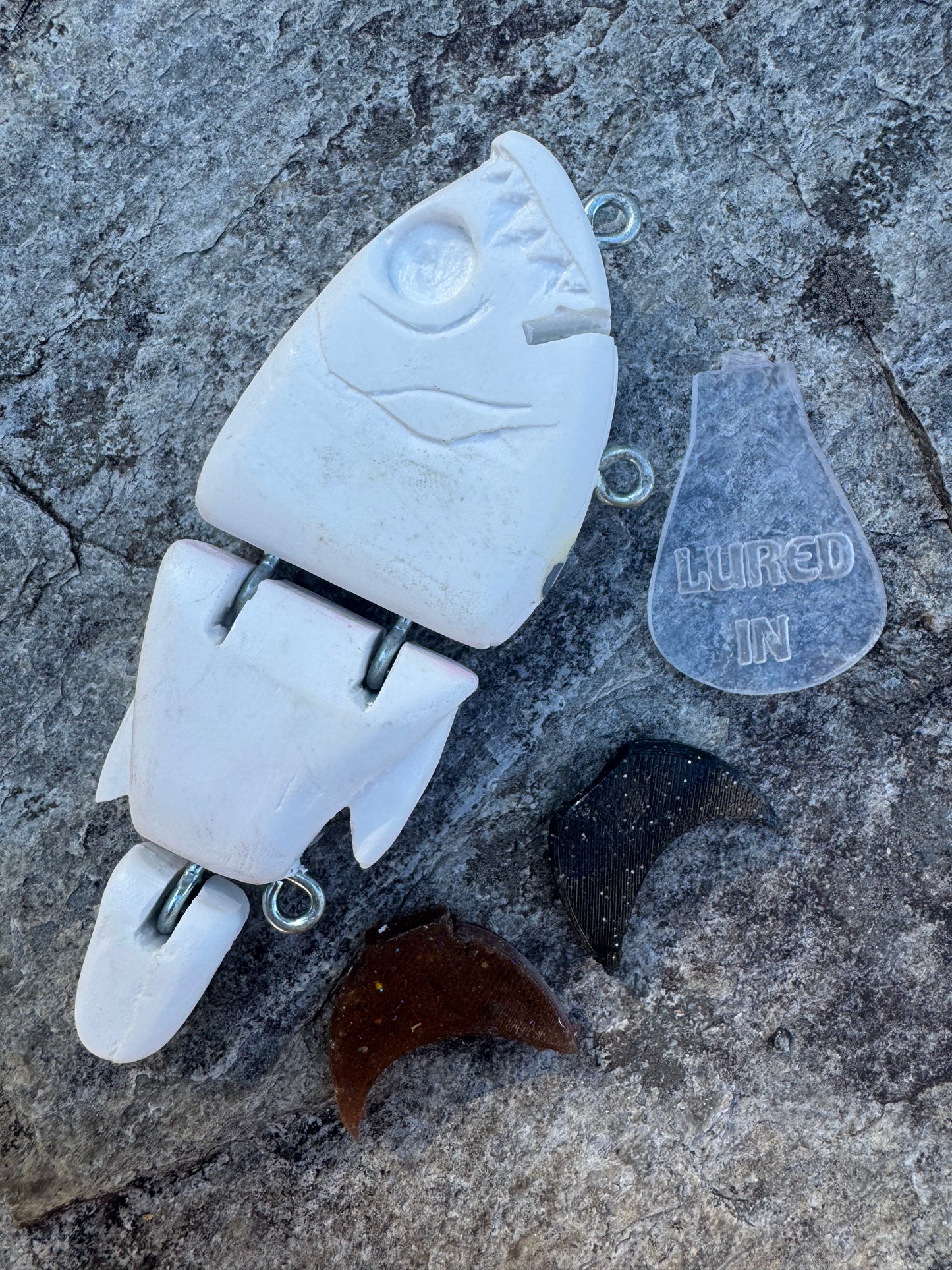 5.5" Custom Lured In Reaper Billed Swimbait. 2oz Floating Nice tight wobble for Size - Price Includes Custom Paint - Swipe for Swim Action Video